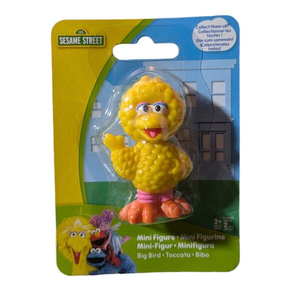 Sesame Street, Mini Figurine, Big Bird NIB Brand New Sealed - Picture 1 of 2